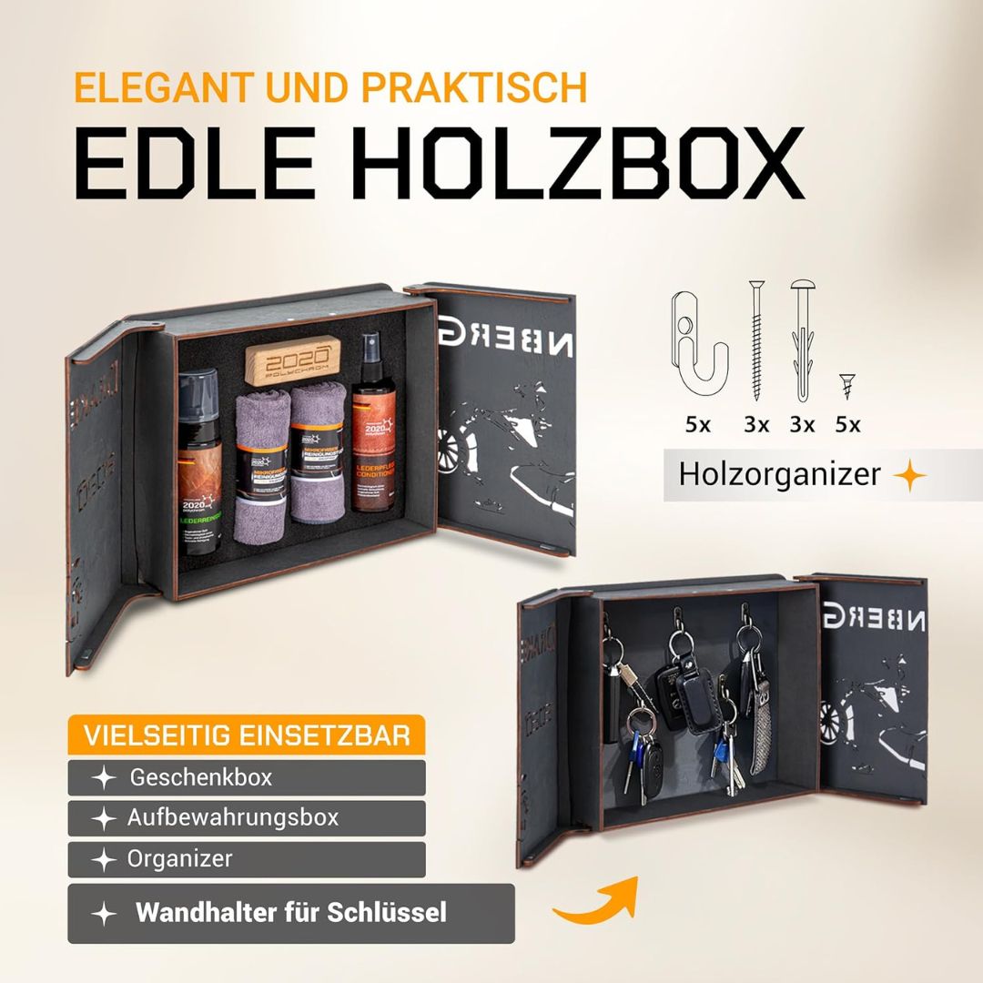 Polychrom Lederpflege Set - Motorrad